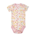 thumbnail image 6 of HWJAD Baby Girls 100% Cotton 5-pack Short Sleeve Bodysuits Onesies for Newborn Infant Baby, 6 of 6