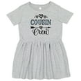 thumbnail image 3 of Inktastic Cousin Crew Girls Toddler Dress, 3 of 5