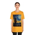 thumbnail image 3 of Starry Squatchy Night Unisex Jersey Short Sleeve Tee, 3 of 4
