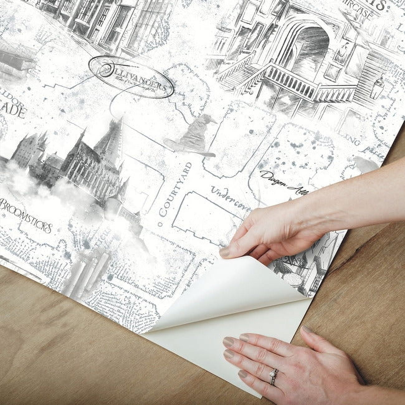 Harry Potter Map Peel and Stick Wallpaper