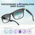 thumbnail image 4 of Photochromic smart AI Wireless Audio Glasses with Built-In Microphone & Real-Time Voice Translation, Compatible with 160+ Languages, Hands-Free Calling & Music Playback smart Glasses, 4 of 14