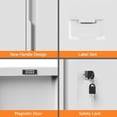 thumbnail image 4 of Coolsun Metal Storage Cabinet, Garage Storage Cabinet with Doors and 2 Adjustable Shelves, 36" White Metal Cabinet, Locking Cabinet for Home,Garage,Office,School, 4 of 8