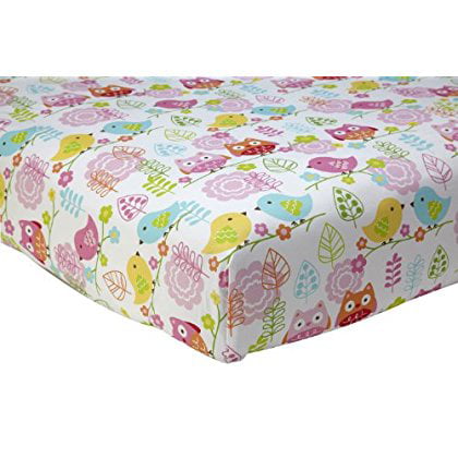 UPC 885615012446 product image for Nojo Love Birds 100% Cotton Crib Sheet | upcitemdb.com