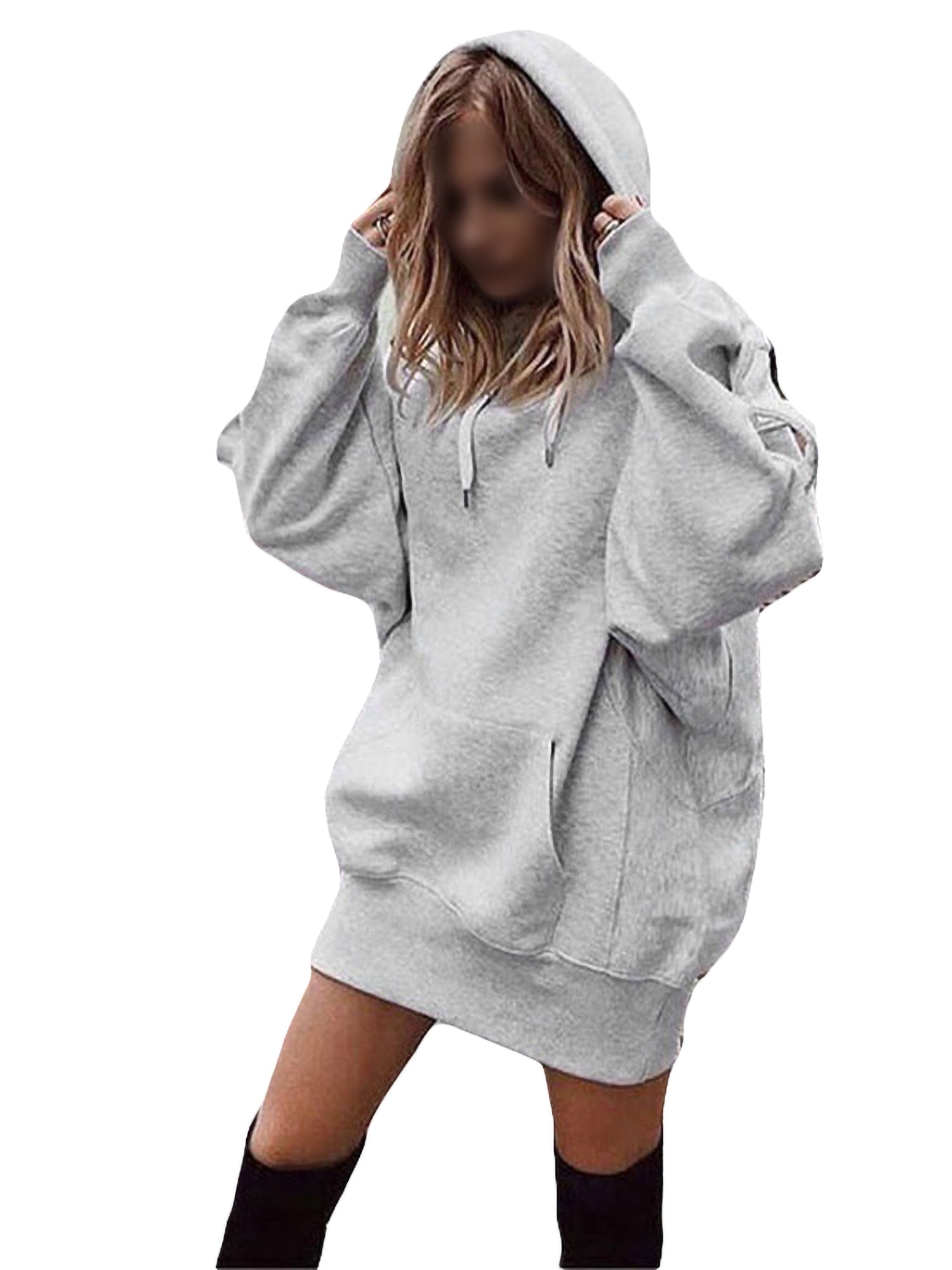 plus size oversized sweatshirt dress