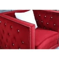 thumbnail image 5 of Glory Furniture Miami Velvet Chair in Red, 5 of 5