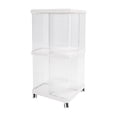 thumbnail image 5 of Bookshelf with Wheels, 360° Display Bookshelf, 2-tier Bookshelf with Wheels, 5 of 13