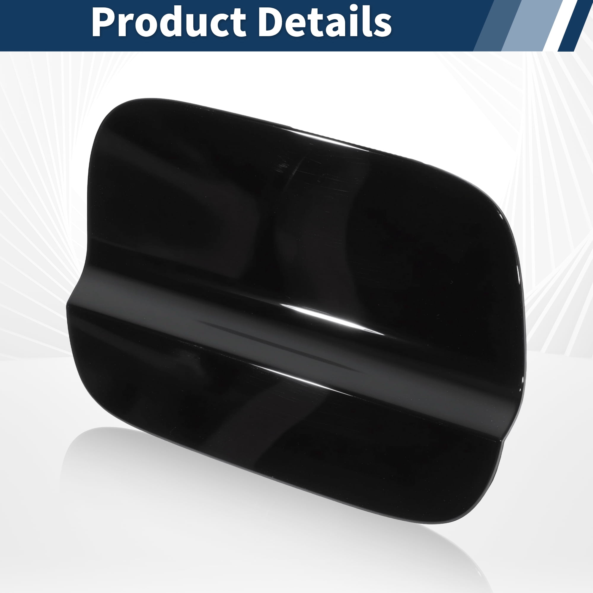 Unique Bargains Black Fuel Door Gas Filler Lid Cover Cap 5NN809909 for Volkswagen Tiguan 2018-2024 Rear Fuel Filler Door Gas Tank Cap Cover