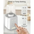thumbnail image 6 of RUPOUN Bottle Warmer, 8 in 1 Fast Baby Milk Portable Warmer with Timer and Temperature Control for Breastmilk or Formula, with Defrost, Sterilizer, Keep, Heat Food, White, 6 of 9