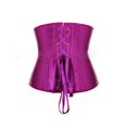 thumbnail image 3 of LEKDFST Purple Corset Tops for Women Waist Training Corsets Steel Boned Hourglass Steel Bone Underbust Steampunk Bustier Tops L, 3 of 4