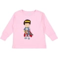 thumbnail image 3 of Inktastic Prince, King, Knight, Sword, Crown, Brown Hair Boys Long Sleeve Toddler T-Shirt, 3 of 5