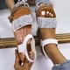 thumbnail image 5 of Zapatos de punta abierta para mujer Sandalias cómodas Sandalias de playa cómodas e informales Wmkox8yii nm4501, 5 of 5