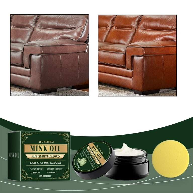 Boot Leather Care Kit, 100g Mink Oil for Leather Boots, Leather