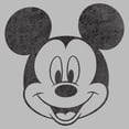 thumbnail image 2 of Boy's Mickey & Friends Smiling Mickey Mouse Distressed  Graphic Tee Athletic Heather Large, 2 of 5