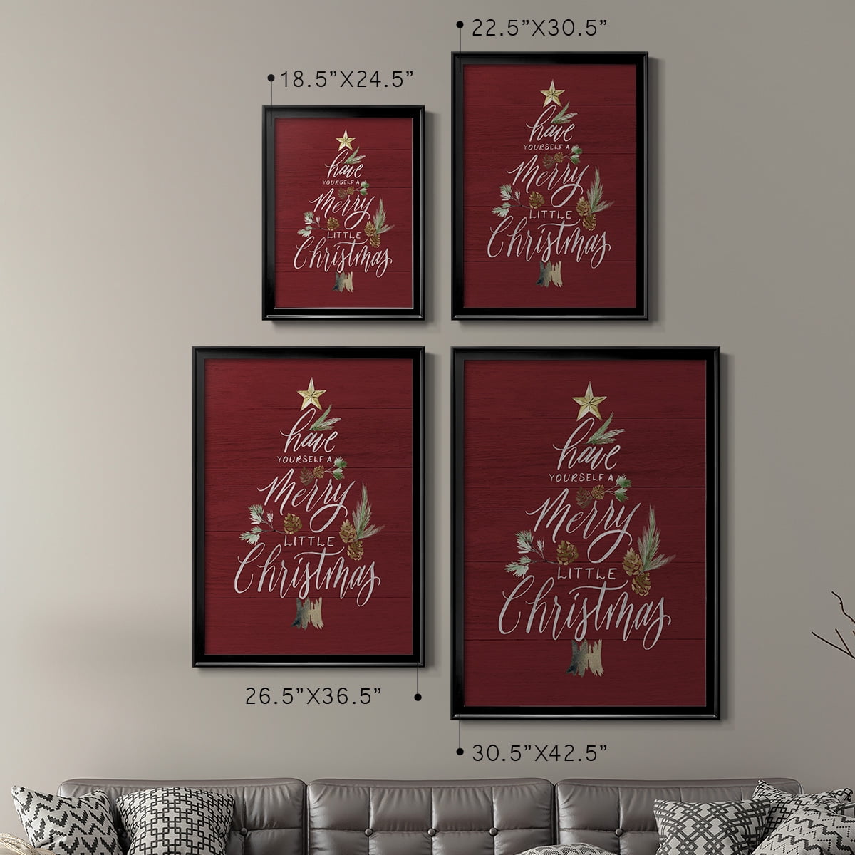 Merry Little Christmas Premium Classic Framed Print - Ready to Hang