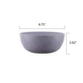 thumbnail image 6 of Mainstays - Purple Round Plastic Cereal Bowl, Wavy Checkered Etched, 38-Ounce, 6 of 6
