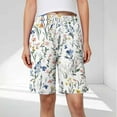 thumbnail image 2 of Otvok Womens Casual Home Shorts with Elastic Waistband Drawstring and Side Pockets, 2 of 6