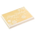 thumbnail image 3 of Hallmark Boxed Holiday Cards, Gold Happy Holidays (16 Cards and 17 Envelopes), 3 of 8