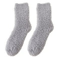 thumbnail image 2 of D-GROEE 1 Pair Womens Super Thick Striped Fuzzy Socks - Soft Warm Comfort Casual Crew Winter Socks, 2 of 8