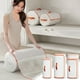 thumbnail image 1 of Bolsa de almacenamiento de ropa de gran capacidad 68x35x35cm Blanco | Organizador de tela resistente con cremallera para colchas, cojines, edredones | Resistente a la humedad, plegable, lavable, 1 of 6