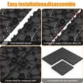 thumbnail image 5 of 44 Pack Plastic Interlocking Deck Tiles,12" Waterproof Outdoor Flooring,All Weather Use, Patio Floor Decking Tiles for Porch Poolside Balcony Backyard,Stone Texture,Brown 02, 5 of 6