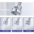 thumbnail image 6 of Kitchen Faucet Sprayer Attachment, Movable Faucet Extender for Kitchen Sink, 360° Rotatable Sink Faucet Head Anti-Splash Tap Booster Shower and Water Saving Faucet for Kitchen, 6 of 15