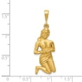 thumbnail image 3 of 14k Yellow Gold Solid Virgo Zodiac Charm Pendant, 3 of 7