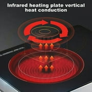 Electric Ceramic Stove, 3500W Portable Cooktop, Infrared Induction Cooker Hot Plate Knob Control Temperature & Touch Control, One-piece Panel, for All Cookware