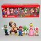 thumbnail image 5 of NUEVA figura de acción de Super Mario Bros en PVC, modelo de juguete, juego de anime, Luigi, Yoshi, Donkey Kong, hongo, para niños, regalos de cumpleaños, 5 of 5