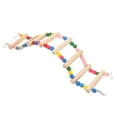 thumbnail image 3 of WEUVEB Budgie Step Ladder Colorful Design Multi Wood for Parrot Motor Skills 1Pack, 3 of 8