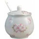 thumbnail image 1 of Azucarero de cerámica con tapa y cuchara. Contenedor de especias de porcelana. Contenedor de especias. Contenedor de sal, 1 of 1