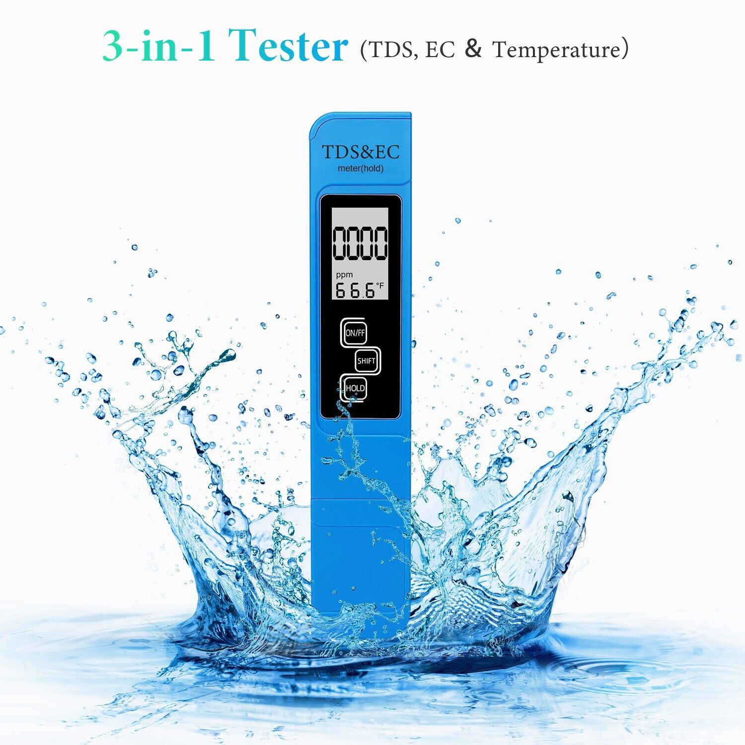 3 in 1 Tds Meter Digital Water Tester Temperature And Ec - Temu