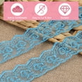 thumbnail image 4 of Uxcell 10 yardas de borde de encaje de organza vintage de 1-9/16 pulgadas para manualidades y decoración, 4 of 7