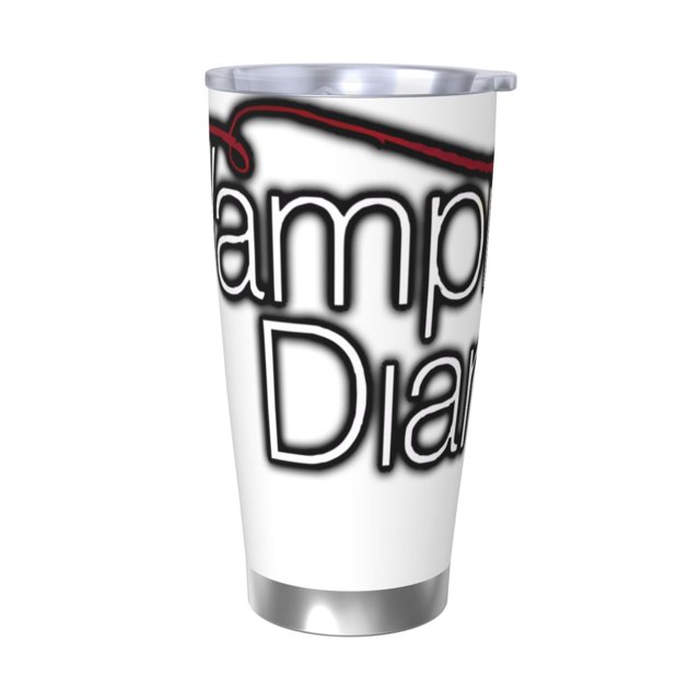 Vaso de 20 oz de The Vampire Diaries, taza de viaje de café con aislamiento al vacío de acero inoxidable, taza de café, taza de viaje con tapa, taza térmica para exteriores