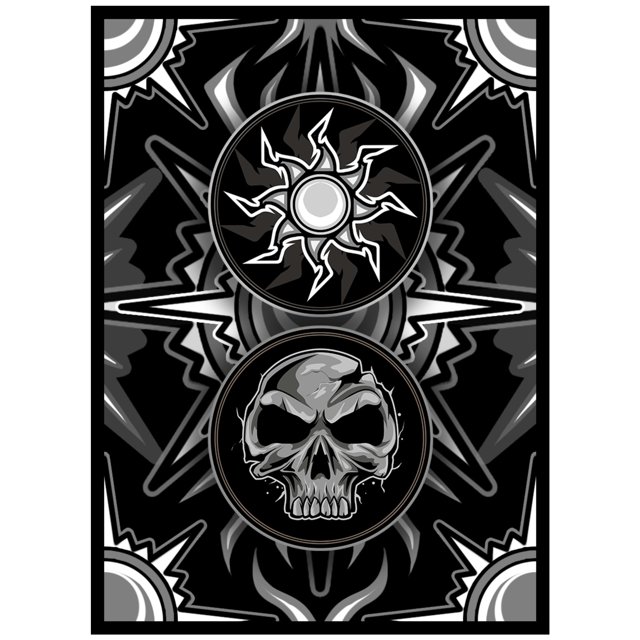 Fundas para cartas Realm Guard 100 unidades, textura mate negro