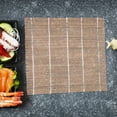 thumbnail image 5 of Dayesque 2pcs Japanese Sushi Bamboo Rolling Mats 24cm Carbonized Natural Bamboo Mat for Sushi Home Gatherings, 5 of 8