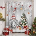 thumbnail image 2 of Grey Gnomes Christmas Shower Curtains for Bathroom, Xmas Tree Branch Balls Snowflake Waterproof Fabric Shower Curtain for Bathroom Bathtub Decoration, Machine Washable, 72"x84", 2 of 9
