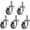 Blue gray grey, variant on Gamvdout Plate Casters Office Chair Swivel Caster Wheels Replacement Universal Castors Wheels for Furniture Small Moving Caster Wheels Heavy Duty Trolley Wheels Castors 5Pcs Standard Stem 11x22mm (Gr