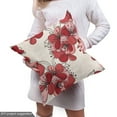 thumbnail image 5 of Ambesonne Floral Fabric by the Yard Upholstery, Birth of the Nature Design, 1 Yard, Ruby Pale Pink Cream, 5 of 5