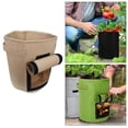 thumbnail image 2 of Bolsas de de plantas con resistencia, macetas de plantación transpirables contenedor de fotografía para tomates, flores, apto - color marrón CUTICAT bolsas de cultivo de plantas, 2 of 8