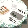 thumbnail image 4 of Leaf Flowers Spring Tablecloth Sage Green leaf Round Tablecloths 60 Inch Watercolor Eucalyptus Table Cloth for Farmhouse Kitchen Decor Polyester Fabric Summer Table Cover for Party Outdoor Camping, 4 of 6