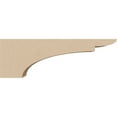 thumbnail image 3 of 2"W x 12"D x 4"H Thin Yorktown Rough Cedar Woodgrain TimberThane Corbel, Primed Tan, 3 of 6