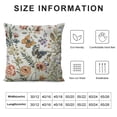 thumbnail image 5 of ONETECH  Orange Autumn Butterflies Flowers Floral Pillow Covers,Flower Pillow Covers Decorative Pillow Covers for Couch Living Room Bed Sofa,Farmhouse Pillow Covers, 5 of 5