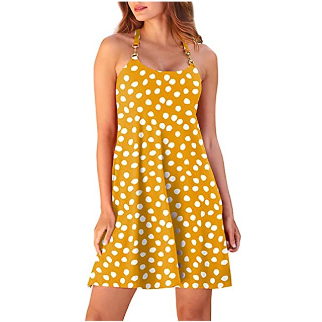 Birdeem Womens Fashion Casual Spring Summer Camis Sleeveless Round Neck Dress