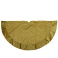 thumbnail image 2 of Northlight 48" Gold Glittered Starburst Christmas Tree Skirt with Sequin and Velveteen Trim, 2 of 2