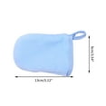 thumbnail image 4 of Nvzi Guantes desmaquilladores reutilizables, guantes de limpieza facial, almohadillas limpiadoras suaves, herramientas de limpieza profunda para el cuidado de la piel, 5 piezas (azul oscuro), 4 of 4