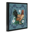 thumbnail image 4 of Stupell Industries Rooster & Daisies Animals & Insects Painting Black Floater Framed Canvas Art Print Wall Art, 25 x 25, 4 of 10