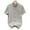 Gray, variant on Zynviq Short Sleeve Tee Shirts Men Button Down Band Collar Solid Waffle Casual Shirts Mens Tops L