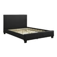 thumbnail image 4 of Pemberly Row Contemporary Wood and Faux Leather Queen Bed in Black, 4 of 7
