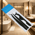 thumbnail image 5 of EXLEAF 2026 New 3Pcs Tweezers Smooth Coating Tweezer Tight Grip Easy Storage Tweezers for Women Black for Eyebrow Grooming Facial Hair Removal Precise Tweezing Personal Care., 5 of 7