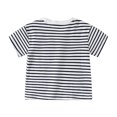 thumbnail image 7 of Ccpelsie Boys Short Sleeve Raglan T-Shirts Kids Basic Color-Block Tops Crewneck Tees(Navy,9-10 Years), 7 of 7